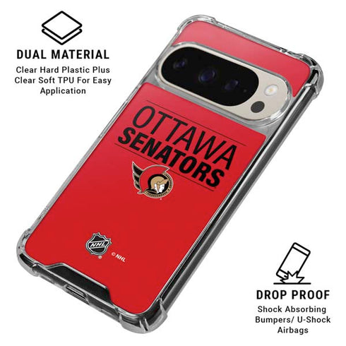 NHL Ottawa Senators Lineup Pixel 9/9 Pro Clear Case